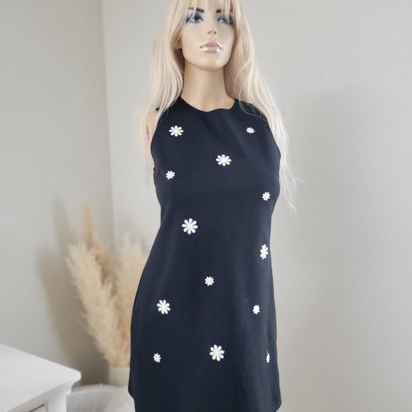 Vintage 579 brand daisy shift dress mod retro 60s style - Picture 3 of 8